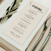 Sage Boho Wedding Menu Kaarten Sjabloon
