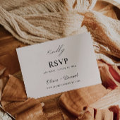 Sage Boho Wedding RSVP Kaart Sjabloon