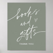 SAGE Books and Gifts Baby shower Sign Poster (Voorkant)