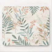 Sage Botanical Blush Leaf Watercolor Pattern Muismat (Voorkant)
