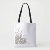 Sage Botanical Corner Tote Bag | Kruidenontwerp (Voorkant)