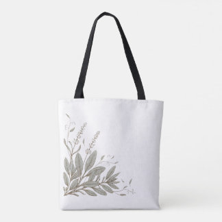 Sage Botanical Corner Tote Bag |  Kruidenontwerp