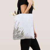 Sage Botanical Corner Tote Bag | Kruidenontwerp (Dichtbij)
