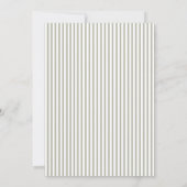 Sage Botanisch  Baby shower Kaart (Achterkant)