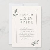 Sage Botanische brunch met het bruid Vrijgezellenf Kaart (Voorkant)