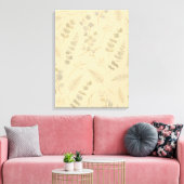 Sage Botanische Eucalyptus Geperste Bloem Minimali Canvas Afdruk (Insitu (Woonkamer))