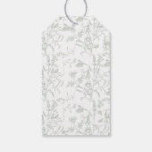 Sage Bow Baby shower Gift Label Cadeaulabel (Achterkant)