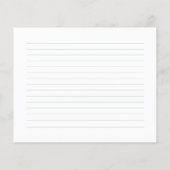 Sage Bow Crest Monogram Recept Kaart (Achterkant)