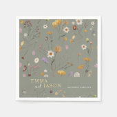 Sage bruiloft servetten (Voorkant)