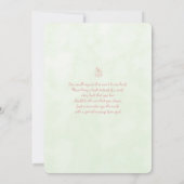 Sage Brunch Baby shower uitnodiging (Achterkant)