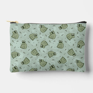 Sage Bubble Frogs - lauriergroen kinder motief. Etui