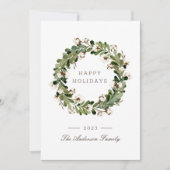 Sage Buffalo met kerstmis Feestdagenkaart (Voorkant)