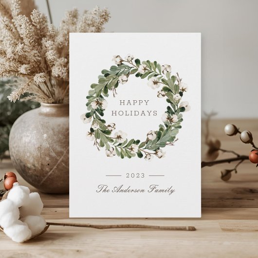 Sage Buffalo met kerstmis Feestdagenkaart