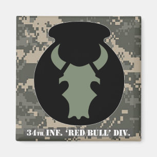 Sage Bull ACU-look ingetogen met camo 2x2 magneet