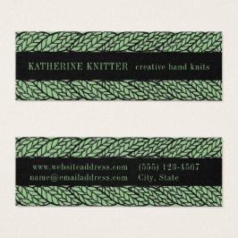 SAGE CABLE KNIT 3x1 Mini Visitekaartje