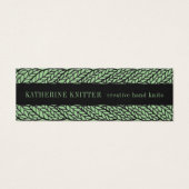 SAGE CABLE KNIT 3x1 Mini Visitekaartje (Voorkant)
