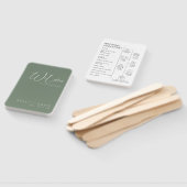 Sage Calligrafie Pictogrammen Weddenschap Handwaaier (Niet-gemonteerd)