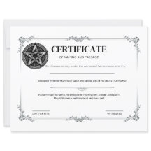 Sage Certificaat van Naamgeving en Overgang 