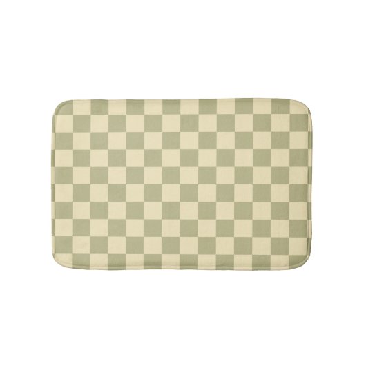 Sage Checkerboard Badmat (Voorkant)