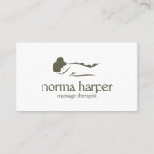 SAGE Chic Stone Massage Therapy Wellness Day Spa Visitekaartje (Voorkant)