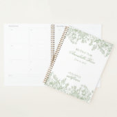 Sage Chinoiserie Vintage Bloem Mijn Eerste Jaar Planner (Display)