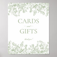 Sage Chinoiserie Vintage Bloemkaarten & Cadeaus Bo