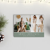 SAGE Christmas Elegant 4 Collage Fotobericht Feestdagenkaart