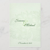 Sage Classic Bloemmandje Menu (Achterkant)