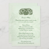 Sage Classic Bloemmandje Menu (Voorkant / Achterkant)