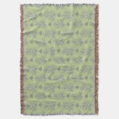 Sage Classic  Eenvoudig bloempatroon Deken (Voorkant Verticaal)