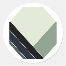 Sage Classic Zomerhuis Ronde Sticker