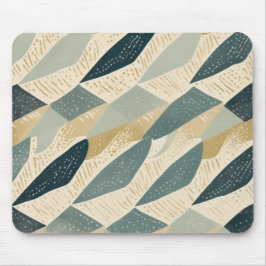 Sage Coastal Batik Parang Geïnspireerde Geometrisc Muismat