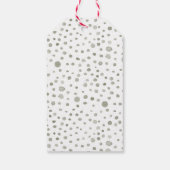 Sage Confetti Waterverf Stippen Gift Label Cadeaulabel (Achterkant)