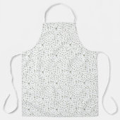 Sage Confetti Waterverf Stippen Keuken Schort (Voorkant)