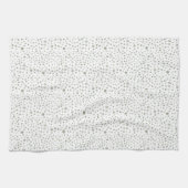 Sage Confetti Waterverf Stippen Keukenhanddoek (Horizontaal)