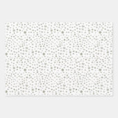 Sage Confetti Waterverf Stippen Wrapping Paper (Voorkant)