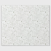 Sage Confetti Waterverf Stippen Wrapping Paper Cadeaupapier (Vlak)