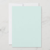 Sage Coral Artful Bloom Bruiloft Kaart (Achterkant)