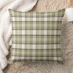 Sage Cottage Sage Groen Tartan Plaid Kussen