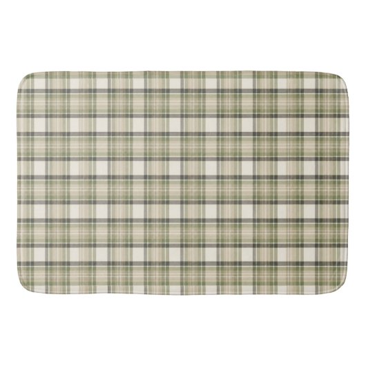 Sage Cottage Sage Groene Tartan Plaid Badmat (Voorkant)