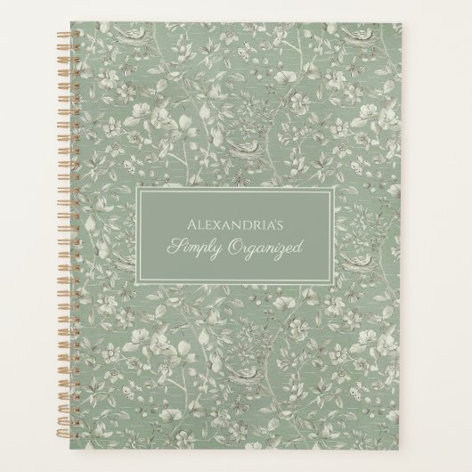 Sage Country Floral Planner (Voorkant)