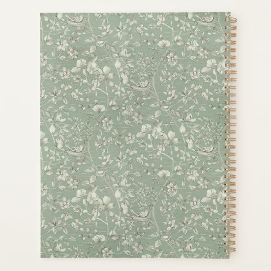 Sage Country Floral Planner (Achterkant)