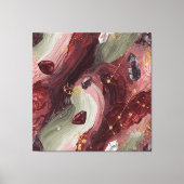 Sage Crystal Grid — Garnet Edition Canvas Afdruk (Voorkant)