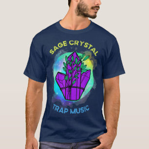 Sage Crystal Incense Trap Hip-Hop Music Fan Spirit T-shirt