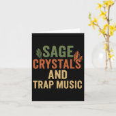 Sage Crystals Trap Muziek Kaart (Gele Bloem)