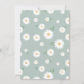 Sage Daisy 60ste verjaardag uitnodiging (Achterkant)