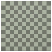 Sage Dark Green Checker Checkerboard Checkered Stof (Swatch)