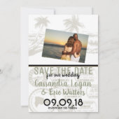 Sage Dominicaanse Republiek paspoort Opslaan Datum Save The Date (Achterkant)