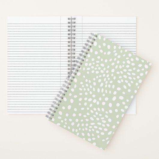 Sage Dotted Delight Notitieboek (Binnen)