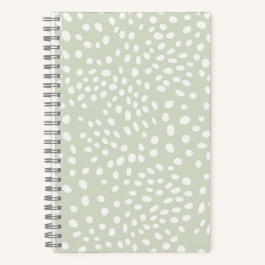 Sage Dotted Delight Notitieboek (Voorkant)